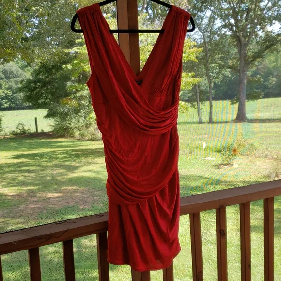 COPY - Black Halo red dress